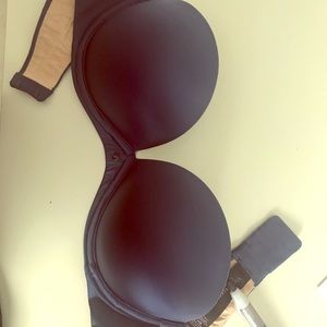 Navy strapless Bra 34 B